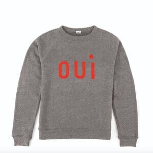 Clare V. cozy gray sweatshirt OUI S/M